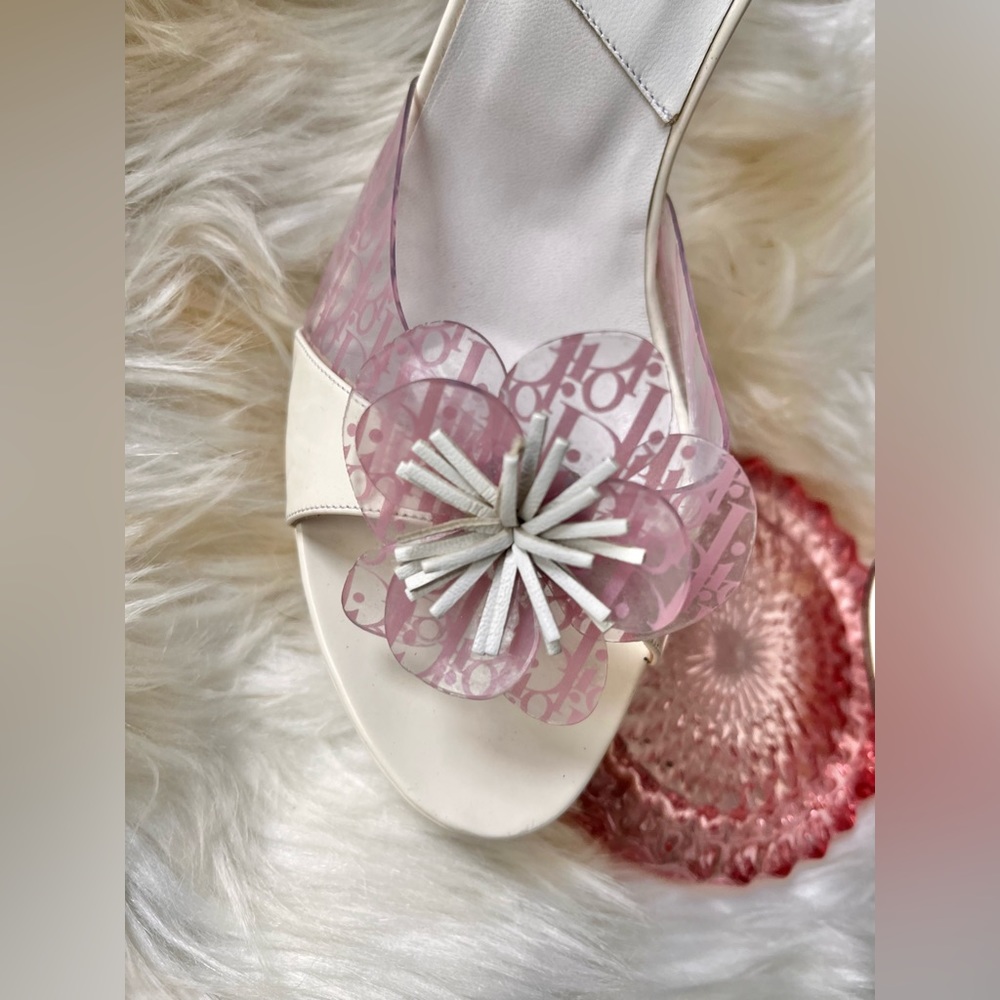Y2k Christian Dior Girlie Platform Monogram Heels By John Galliano Very Rare 💕😍💕 - Picture 7 of 7